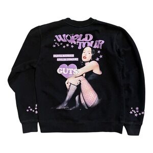 Olivia Rodrigo GUTS World Tour Crewneck Sweatshirt Black Mens Small 2024 Concert